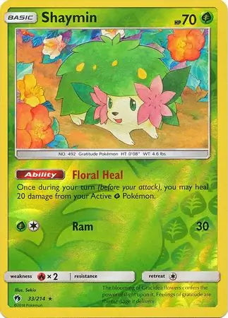 Lost Thunder Shaymin #33/214 reverse holo